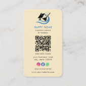 Berufliche Reinigungsdienste Logo Qr-Code Visitenkarte (Rückseite)