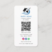 Berufliche Reinigungsdienste Logo Qr-Code Visitenkarte (Rückseite)