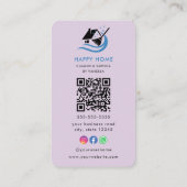 Berufliche Reinigungsdienste Logo Qr-Code Visitenkarte (Rückseite)