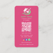 Berufliche Reinigungsdienste Logo Qr-Code Visitenkarte (Rückseite)