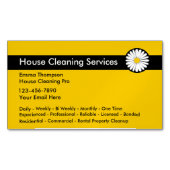 Berufliche Reinigungsdienste Modernes Design Magnetische Visitenkarte (Vorderseite)