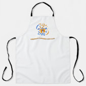 Berufliche Reinigungsdienste Orange Blue White Schürze (Vorderseite)