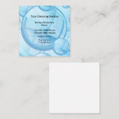 Berufliche Reinigungsdienste Quadratische Visitenkarte (Vorne/Hinten)