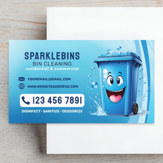 Berufliche Reinigungsdienste Visitenkarte