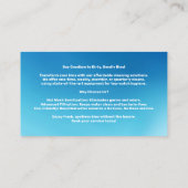 Berufliche Reinigungsdienste Visitenkarte (Rückseite)