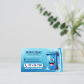 Berufliche Reinigungsdienste Visitenkarte (Stehend Vorderseite)