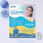 Berufliche Reinigungsdienste - (Vorlage) Flyer (Einzeln)