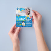 Berufliche Reinigungsdienste - Vorlage Flyer (Gruppe)