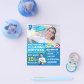 Berufliche Reinigungsdienste - Vorlage Flyer (Einzeln)