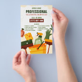 Berufliche Reinigungsdienste Werbung für Unternehm Flyer (Handgriff)