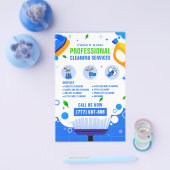 Berufliche Reinigungsdienste Werbung für Unternehm Flyer (Einzeln)