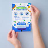 Berufliche Reinigungsdienste Werbung für Unternehm Flyer (Handgriff)