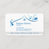 Berufliche Reinigungseinrichtungen Visitenkarte (Rückseite)