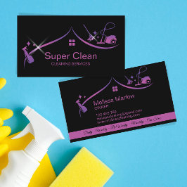 Berufliche ReinigungsHouse Services Business Card Visitenkarte