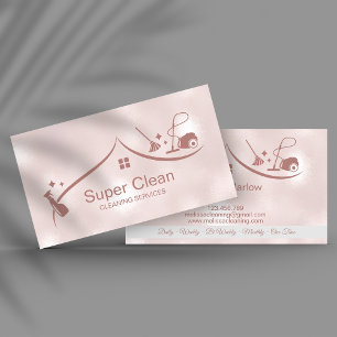 Berufliche ReinigungsHouse Services Business Card Visitenkarte