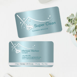 Berufliche ReinigungsHouse Services Business Card Visitenkarte