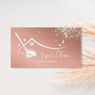 Berufliche ReinigungsHouse Services Business Card Visitenkarte