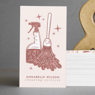 Berufliche Reinigungskarte für Haushaltshilfe Visitenkarte