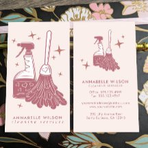 Berufliche Reinigungskarte für Haushaltshilfe