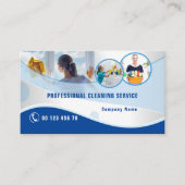 Berufliche Reinigungsservice-Geschäftskarte Visitenkarte (Vorderseite)