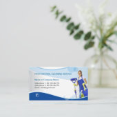 Berufliche Reinigungsservice-Geschäftskarte Visitenkarte (Stehend Vorderseite)