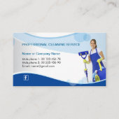 Berufliche Reinigungsservice-Geschäftskarte Visitenkarte (Vorderseite)