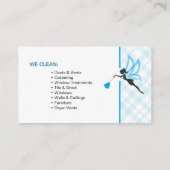 Berufliche Reinigungsservice-Geschäftskarte Visitenkarte (Rückseite)