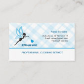 Berufliche Reinigungsservice-Geschäftskarte Visitenkarte (Vorderseite)