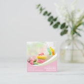 Berufliche Reinigungsservice Quadratische Visitenkarte (Stehend Vorderseite)