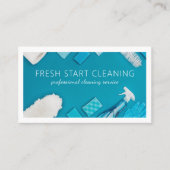 Berufliche Reinigungsservice Visitenkarte (Vorderseite)