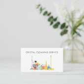 Berufliche Reinigungsservice Visitenkarte (Stehend Vorderseite)