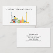 Berufliche Reinigungsservice Visitenkarte (Vorne/Hinten)