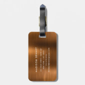 Berufliche Reise mit Firmenlogo Gepäckanhänger (Rückseite vertikal)