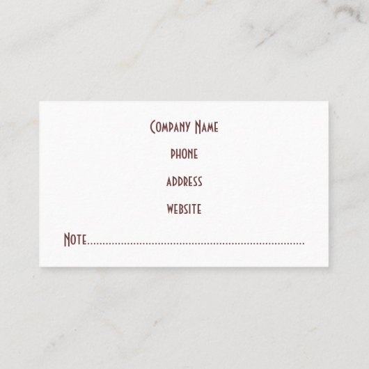 Berufliche Rich Rise Business Card Visitenkarte (Rückseite)