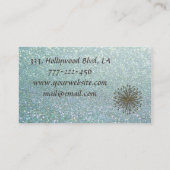 Berufliche romantische glamouröse glamouröse Kronl Visitenkarte (Rückseite)