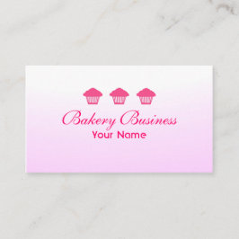 Berufliche rosa Cupcake verblasste Visitenkarten Visitenkarte