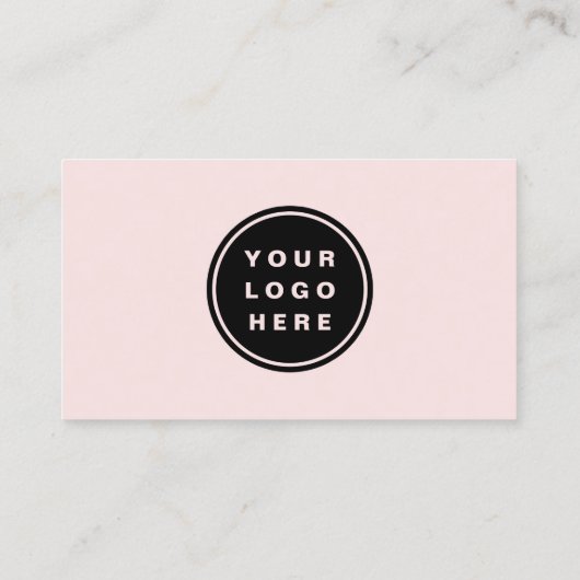 Berufliche Rosa-Firmenlogos Social Media Visitenkarte (Rückseite)