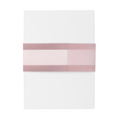 Berufliche Rose Gold Moderne Kalligraphie Einladungsbanderole (Rückseitenbeispiel)