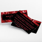 Berufliche rote Sequenzen Visitenkarte