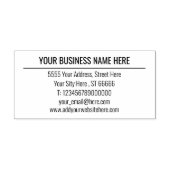 Berufliche Rücksendeadresse Briefmarke Ihre eigene Permastempel (Design)