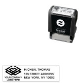 Berufliche Rücksendeadresse des benutzerdefinierte Permastempel (Beispiel)