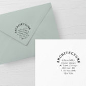 Berufliche Rücksendeadresse Gummistempel