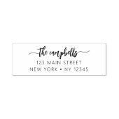 Berufliche Rücksendeadresse Minimalistisch Permastempel (Design)