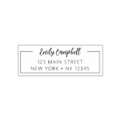 Berufliche Rücksendeadresse Minimalistisch Permastempel (Design)