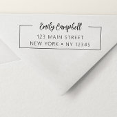 Berufliche Rücksendeadresse Minimalistisch Permastempel