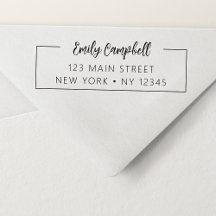 Berufliche Rücksendeadresse Minimalistisch