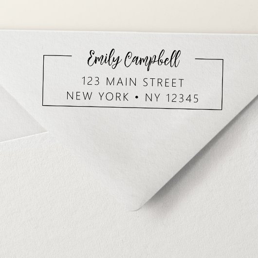 Berufliche Rücksendeadresse Minimalistisch Permastempel