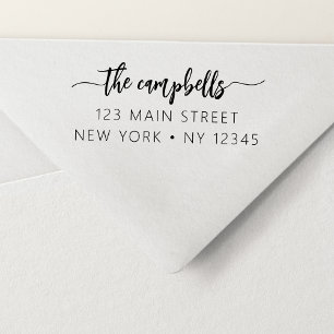 Berufliche Rücksendeadresse Minimalistisch Permastempel