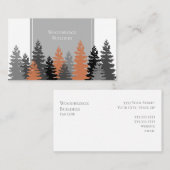 Berufliche rustikale Bäume einfach Visitenkarte (Vorne/Hinten)