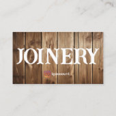 Berufliche Rustikale Joinery Visitenkarte (Rückseite)